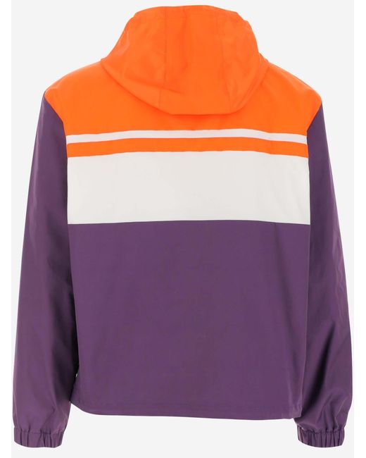 Valentino Purple Lightweight Logo-Print Jacket for men