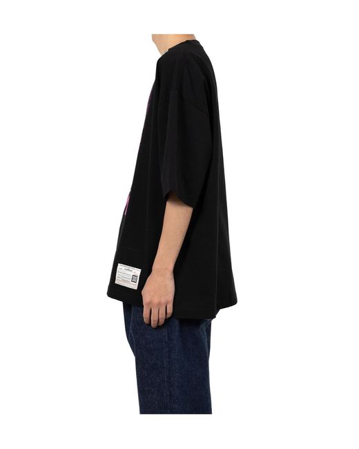 Maison Mihara Yasuhiro Black Masses X Mmy Don'T Fog Up Printed T-Shirt for men