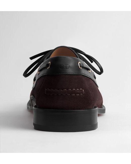 Dior Black Homme Archie Boat Loafers for men