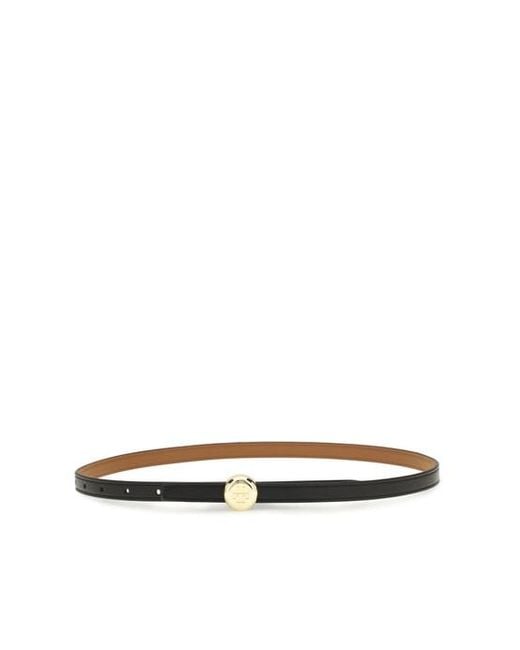 Tory Burch White Reversible Belt
