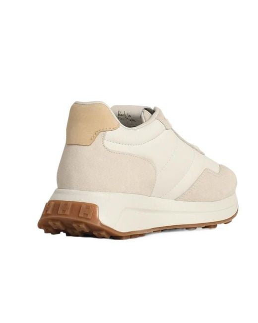 Hogan Natural Logo Patch Panelled Sneakers