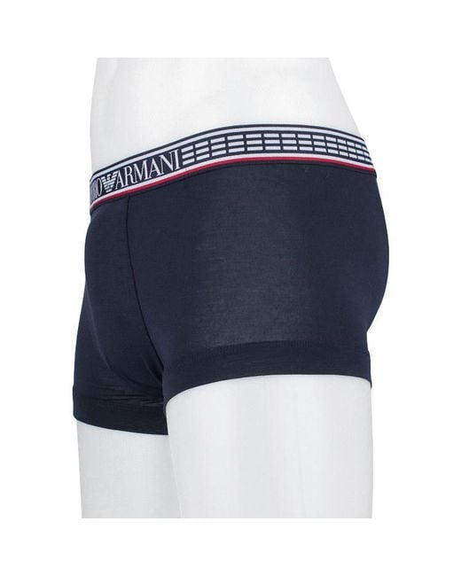 Emporio Armani Blue Logo Underwear 3-Piece Pack for men