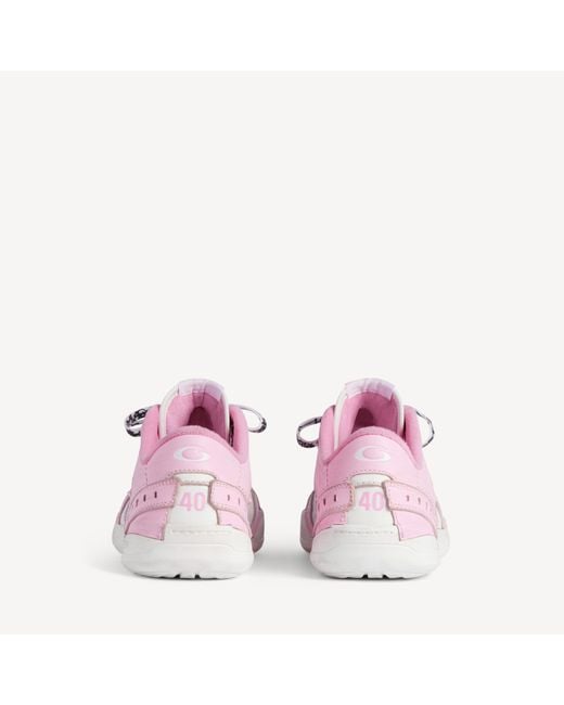 Balenciaga Pink Hamptons Worn-Out Low-Top Sneakers
