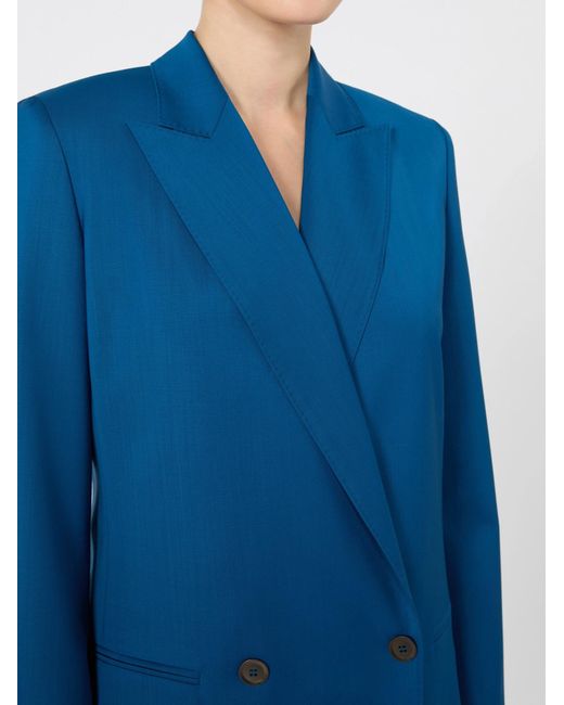 Max Mara Blue Woollen Cloth Blazer