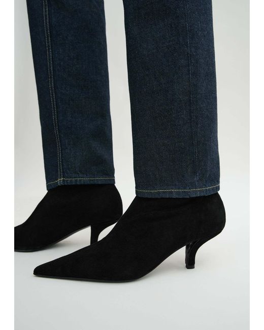Totême Black Totême Pointed Toe Sock Boots