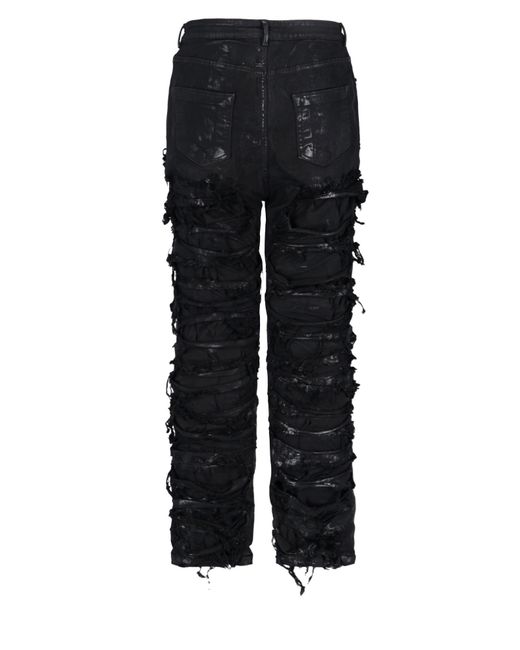 Rick Owens Black Tyrone Ripped Skinny Jeans for men
