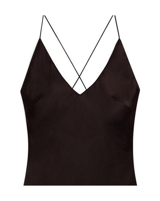 Anine Bing Black Laurel Strappy Long Dress