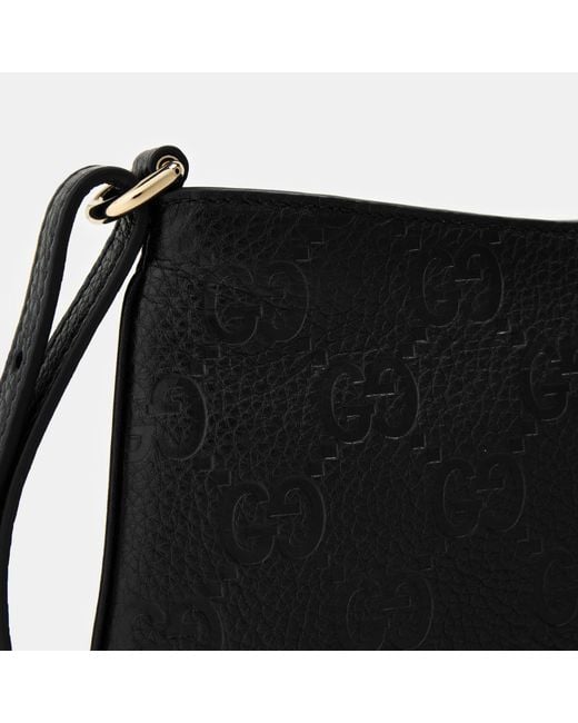 Gucci Black Chain Logo Shoulder Bag