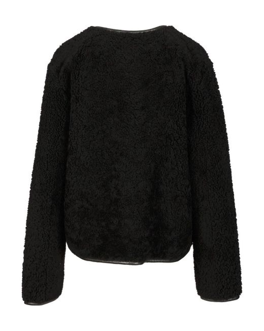 Blazé Milano Black Blazé Milano Gliss Bolero Reversible Shearling Jacket