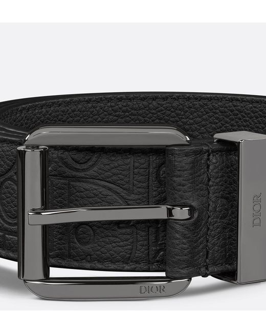 Dior White Homme Logo Engraved Belt for men