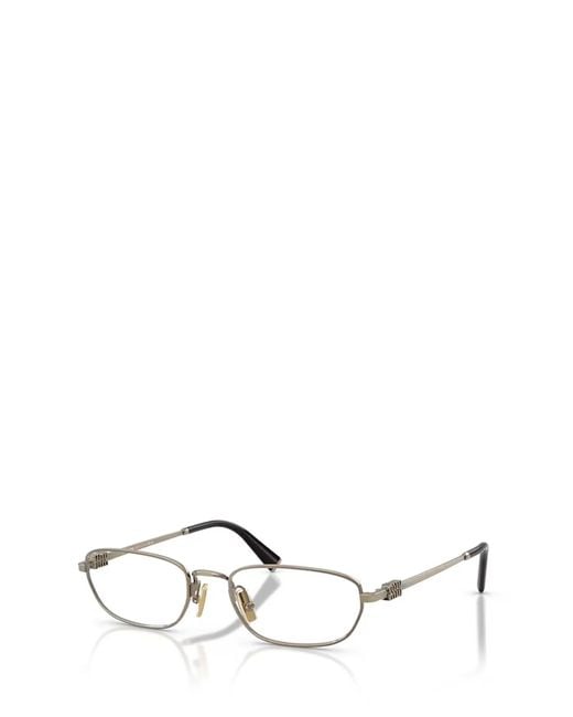 Miu Miu White Full Frame Plain Mirror