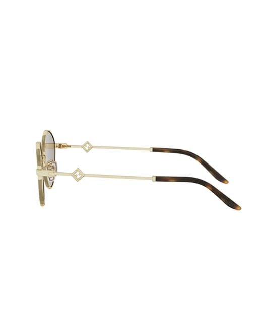 Fendi White Eyewear Oval Frame Sunglasses