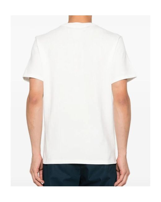 KENZO White Floral-Embroidered T-Shirt for men