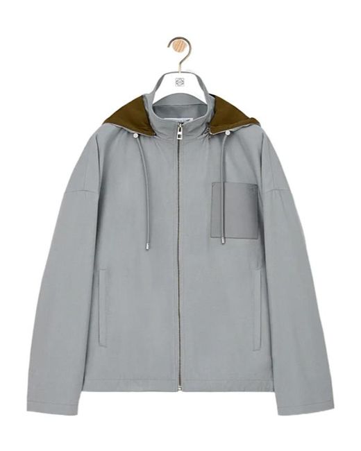Loewe Gray Hooded Jacket for men