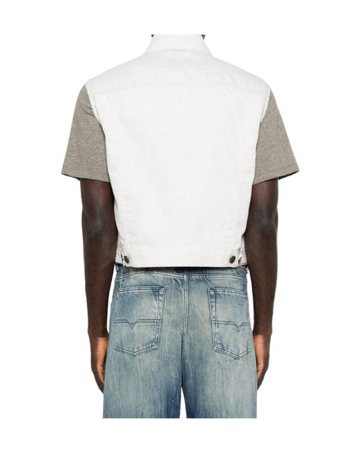 Vivienne Westwood White Button Vest for men