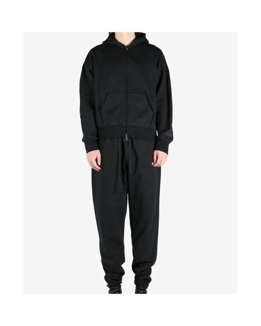 Fear Of God Black Logo-Printed Zipped Hoodie for men