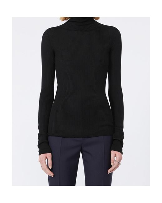 Sportmax Black Niagara Turtleneck Knitted Jumper