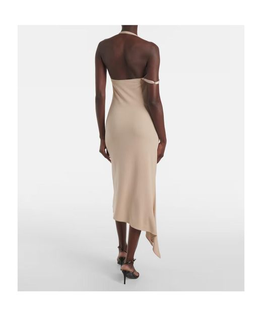 Courreges Natural Asymmetrical Dress