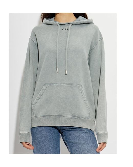 Off-White c/o Virgil Abloh Gray Drawstring Hoodie