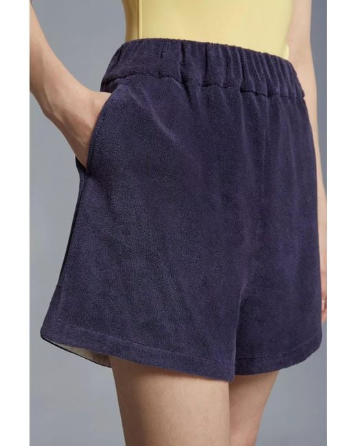 Moncler Blue Terrycloth Shorts