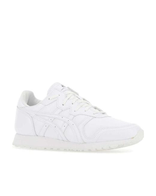 Comme des Garçons White Logo-Lacing Casual Sneakers for men