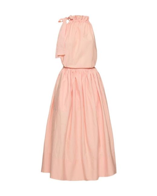 Philosophy Di Lorenzo Serafini Pink Embroidered Flute Dress