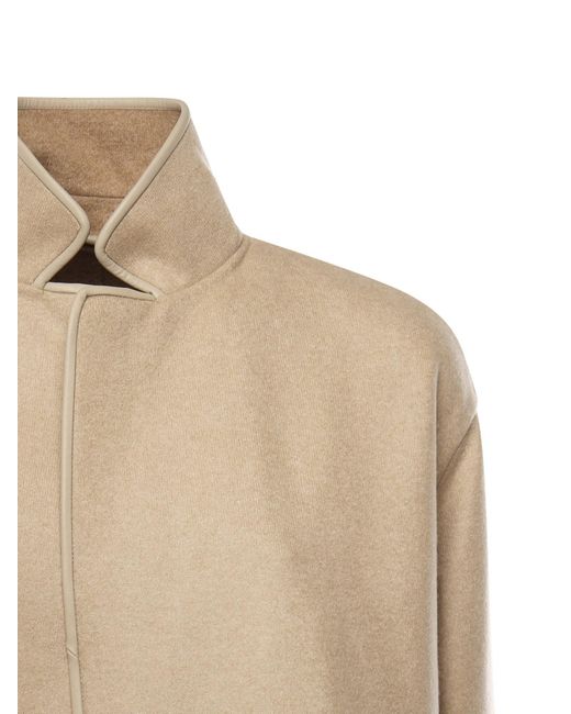 Loro Piana Natural Long-Sleeved Short Coat