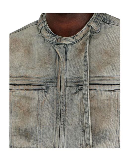 DIESEL Gray D-Vulmar-Fsi Slim Denim Jacket for men