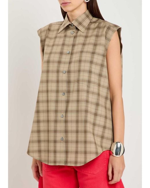 Acne Natural Plaid Shirt