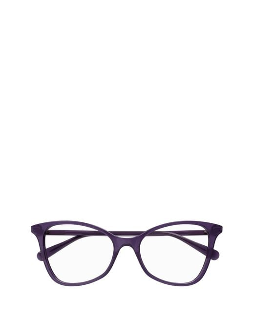 Gucci White Eyewear Cat Eye Frame Glasses
