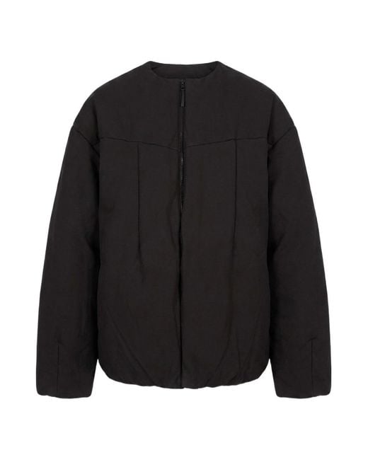 Entire studios Black Oversized Down Jacket for men