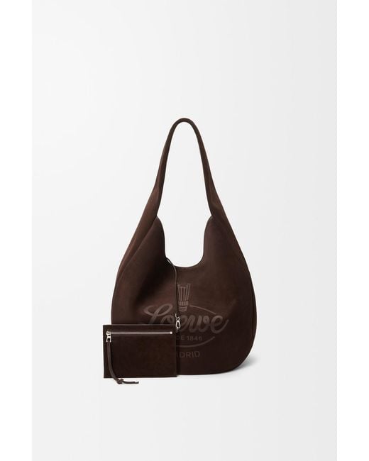 Loewe Brown Roomy Logo-Print Tote Bag for men