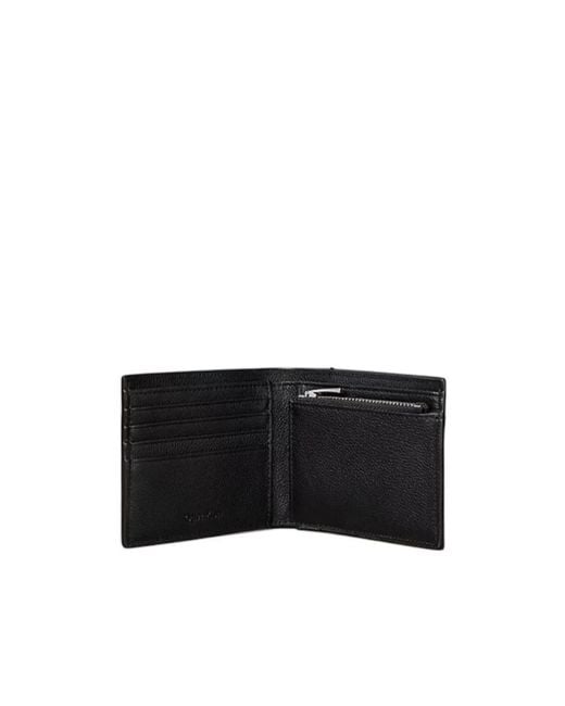 Calvin Klein Black Full-Grain Leather Rfid Billfold Wallet for men