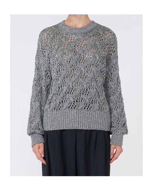Max Mara Gray Studio Pilade Crewneck Knitted Jumper
