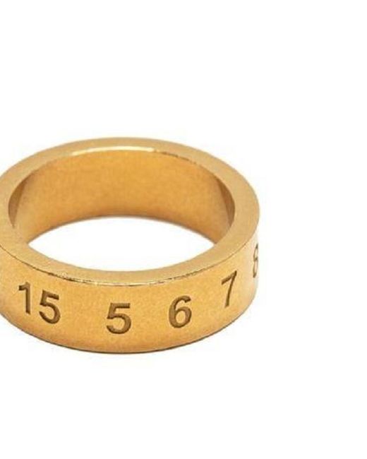 Maison Margiela Metallic Number Engraved Ring