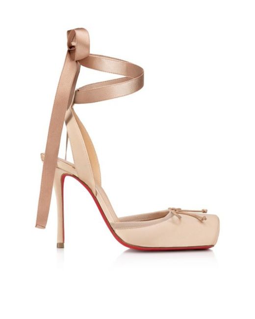 Christian Louboutin White Cassia Lace-Up Pumps