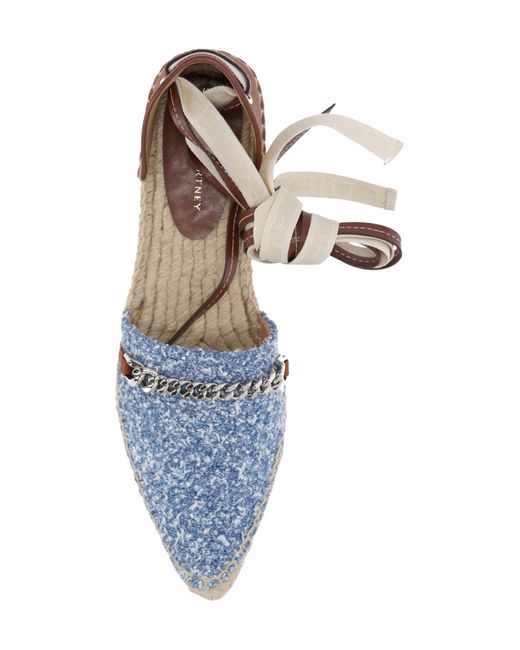 Stella McCartney Blue Gaia Slingback Espadrilles