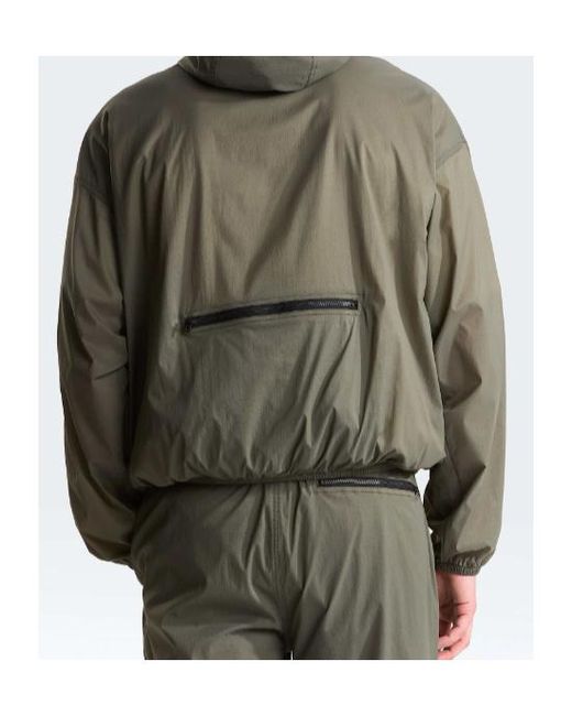 The North Face Green Tnf Box Packable Hooded Wind Jacket for men
