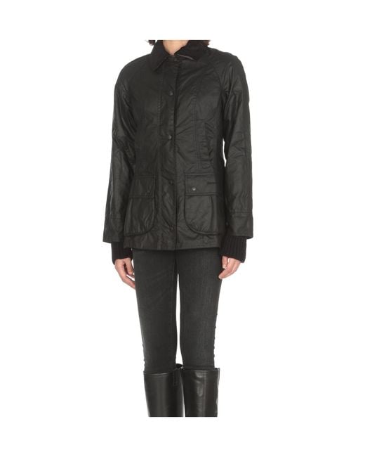Barbour Black Long-Sleeved Casual Jacket