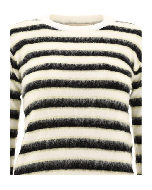 Marni Black Striped Crewneck Jumper