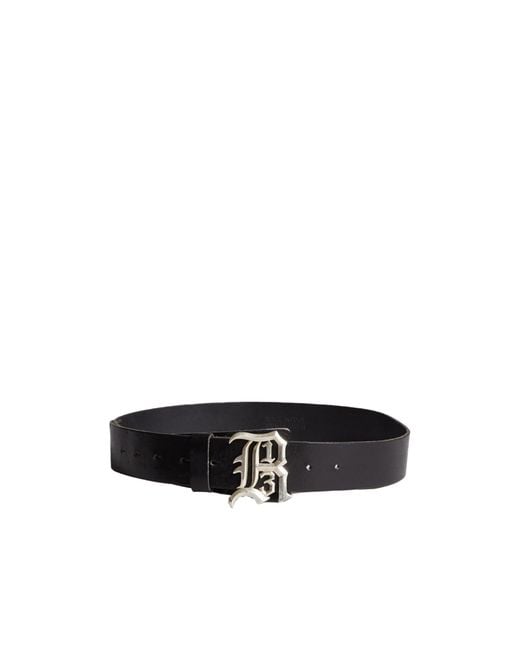 R13 White Buckle Belt