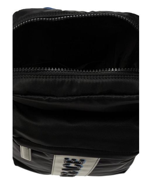 Versace Black Logo Backpack for men