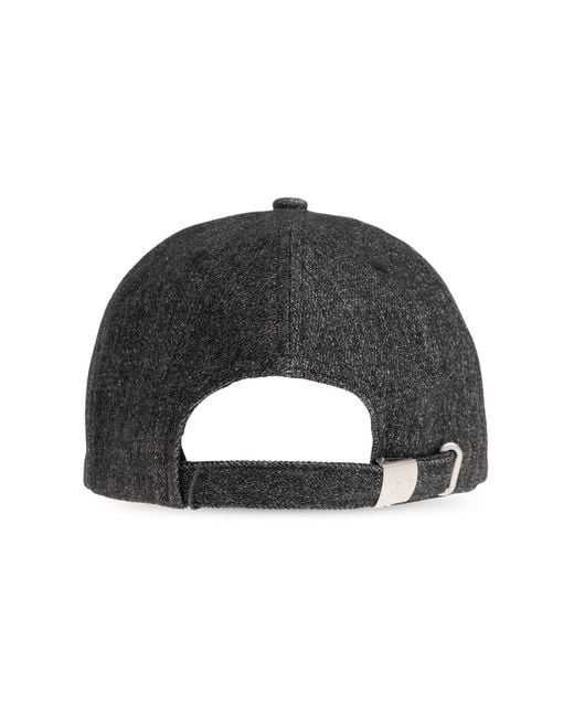 IRO Black Logo-Embroidered Baseball Cap