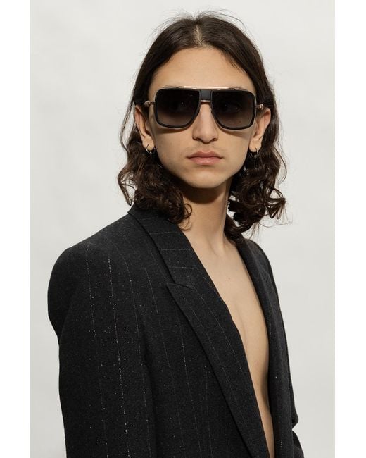 Balmain White Logo Sunglasses for men