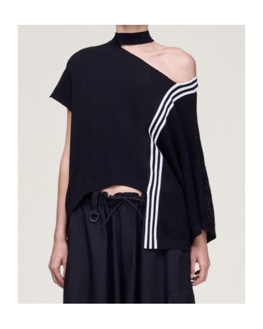 Y-3 Black Knit Top