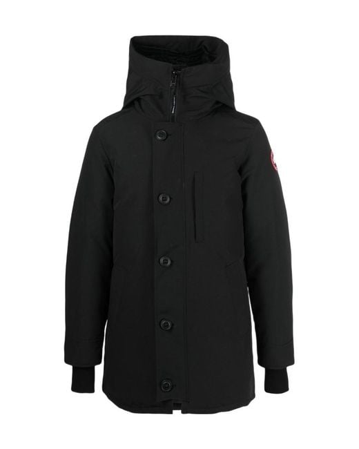 Canada Goose Black Logo Patch Coat for men