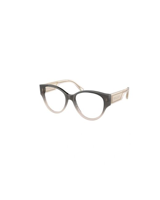 BVLGARI White Geometric Frame Flat Mirror