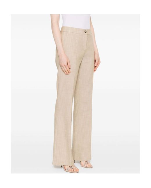 Pinko White Flared Suit Trousers