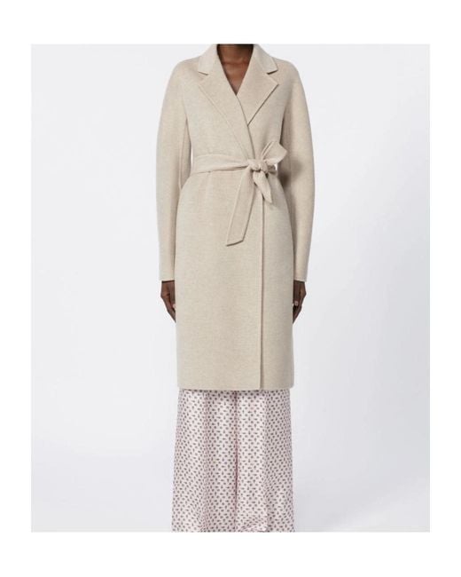 Max Mara Natural Cashmere Belted Coat