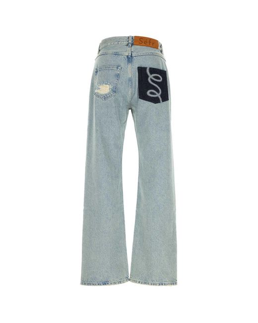 Séfr Blue Séfr Swirl Jeans for men